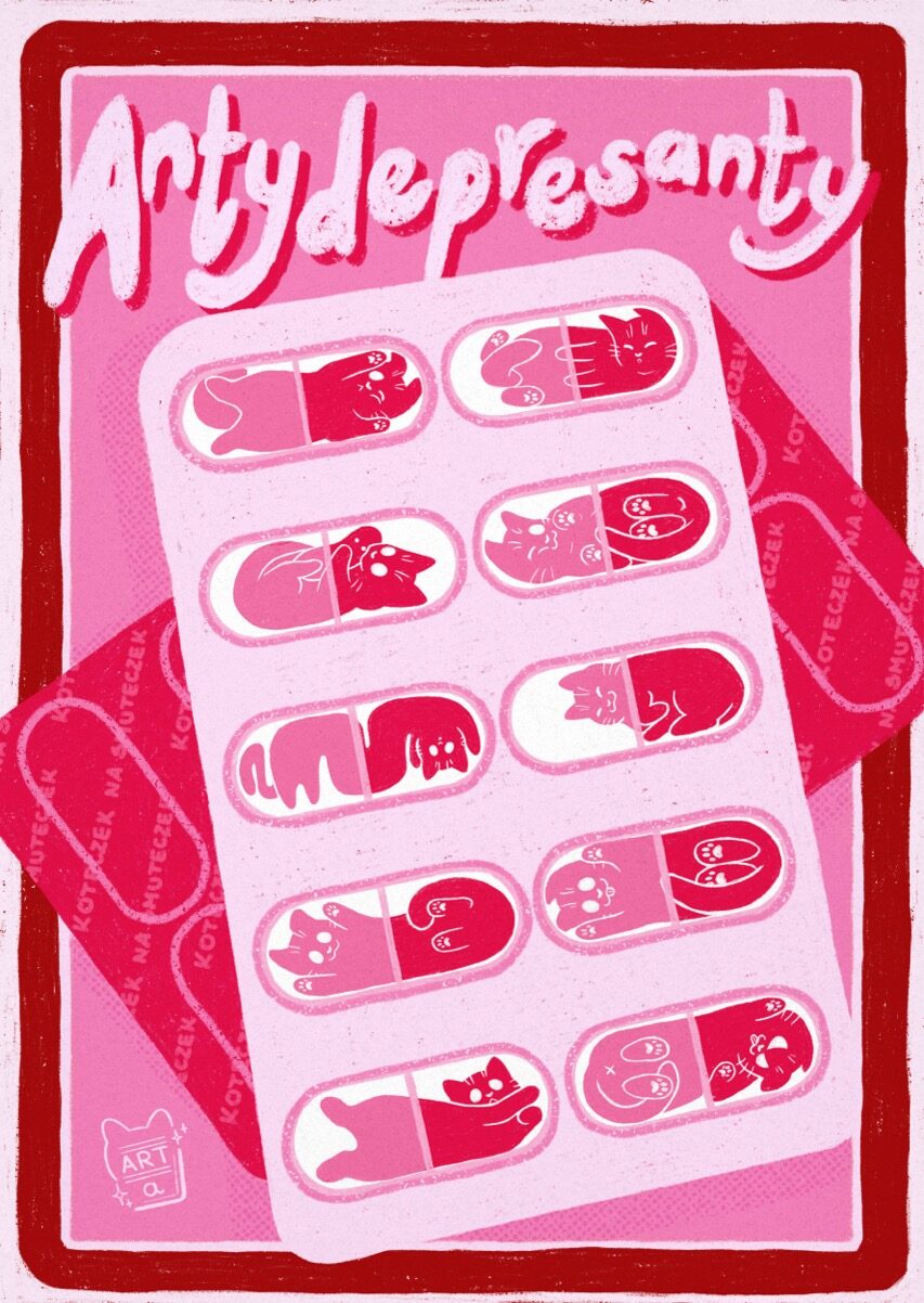 ANTYDEPRESANTY plakat — @martaschreiber_art