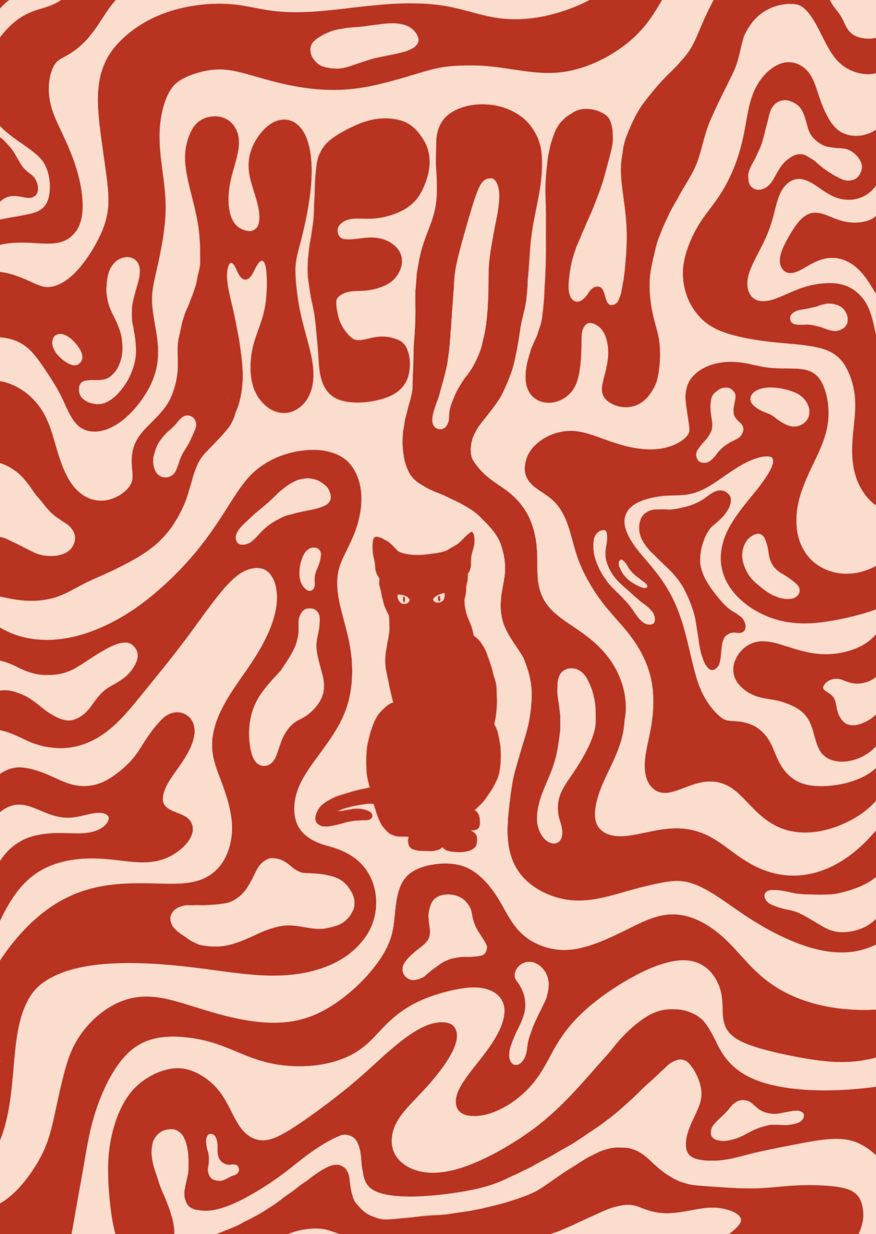 MEOW plakat — @natreya.art