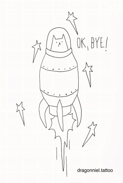 OK, BYE! — @dragonniel.tattoo