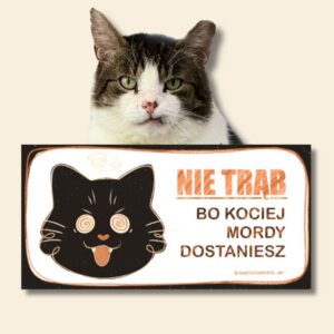 NIE TRĄB, BO... naklejka na samochód